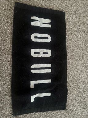 NOBULL Black Towel with White Logo